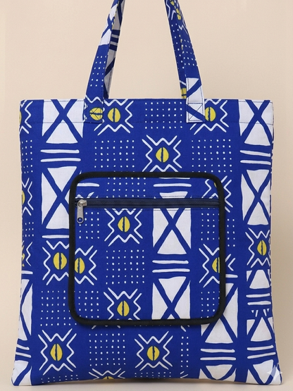 Foldable Ankara Eco Tote Bag 2026 – Medium