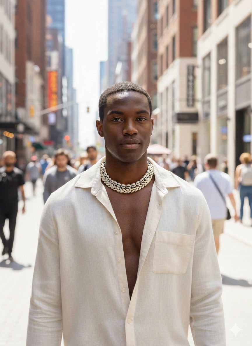 Mary Jade Boutique Cowries shell necklace only