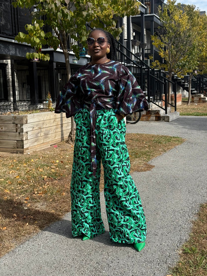 CP Ankara Pant & Top Set – Vibrant Two-Piece Outfit