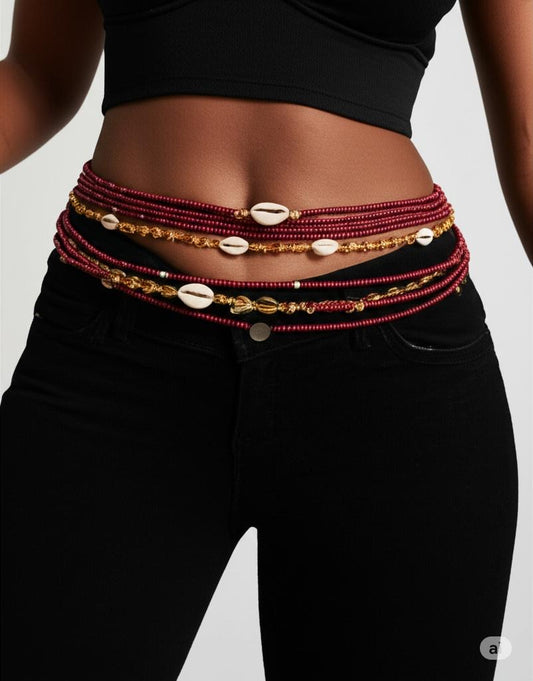 Baya waistbeads - cowries and bead