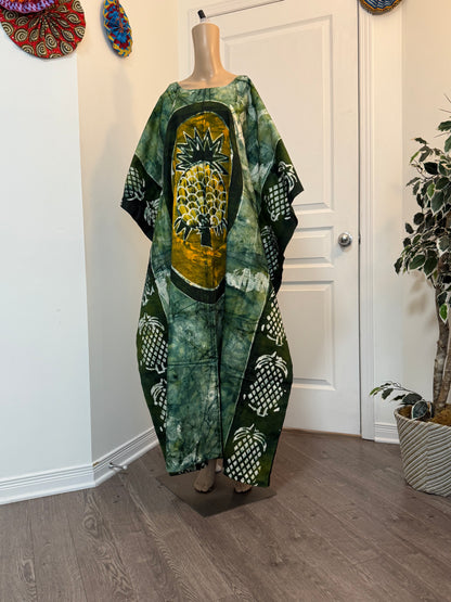 MAYA Boubou Batik 100% cotton (Ankle length) - Large