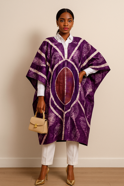LOLA Boubou Batik 100% cotton Midi - Length