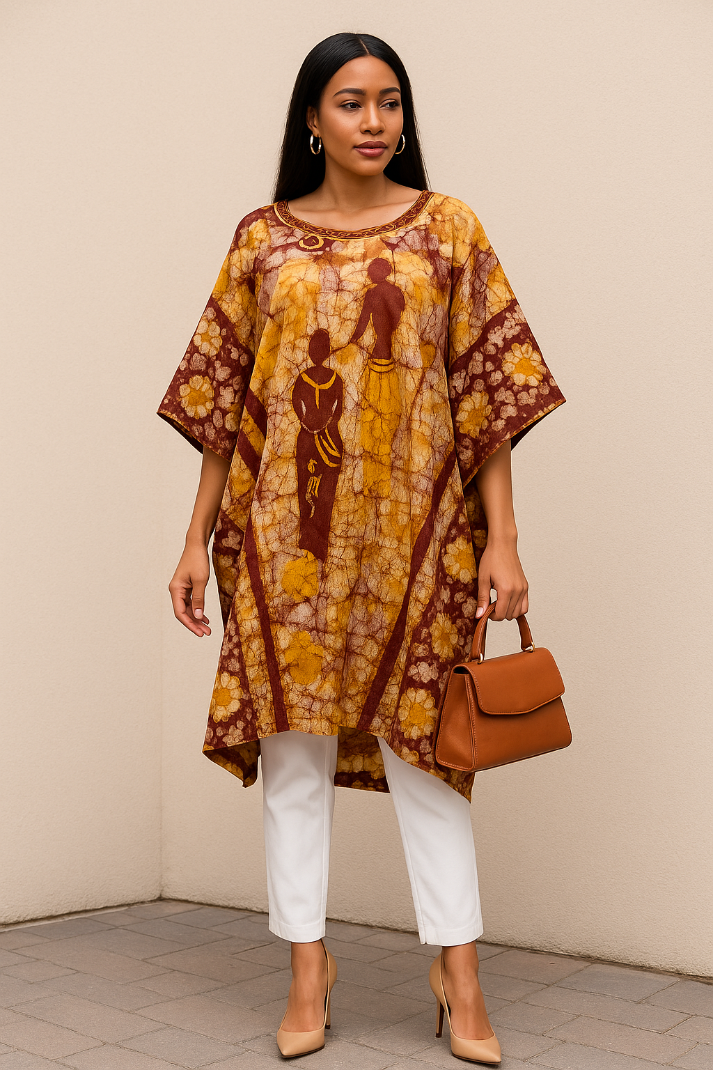 LOLA Boubou Batik 100% cotton (Mid length) - Large