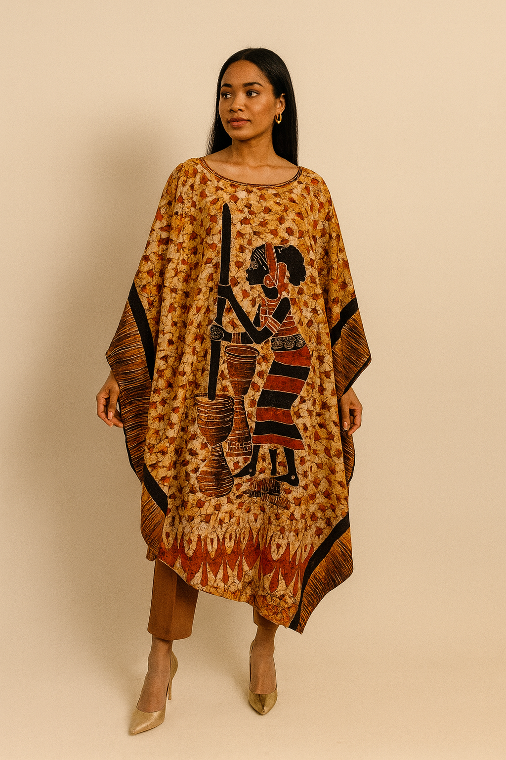 LOLA Boubou Batik 100% cotton (Mid length) - Large