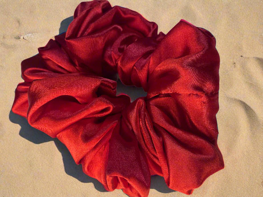 Large silk hair ties - Scrunchies satin