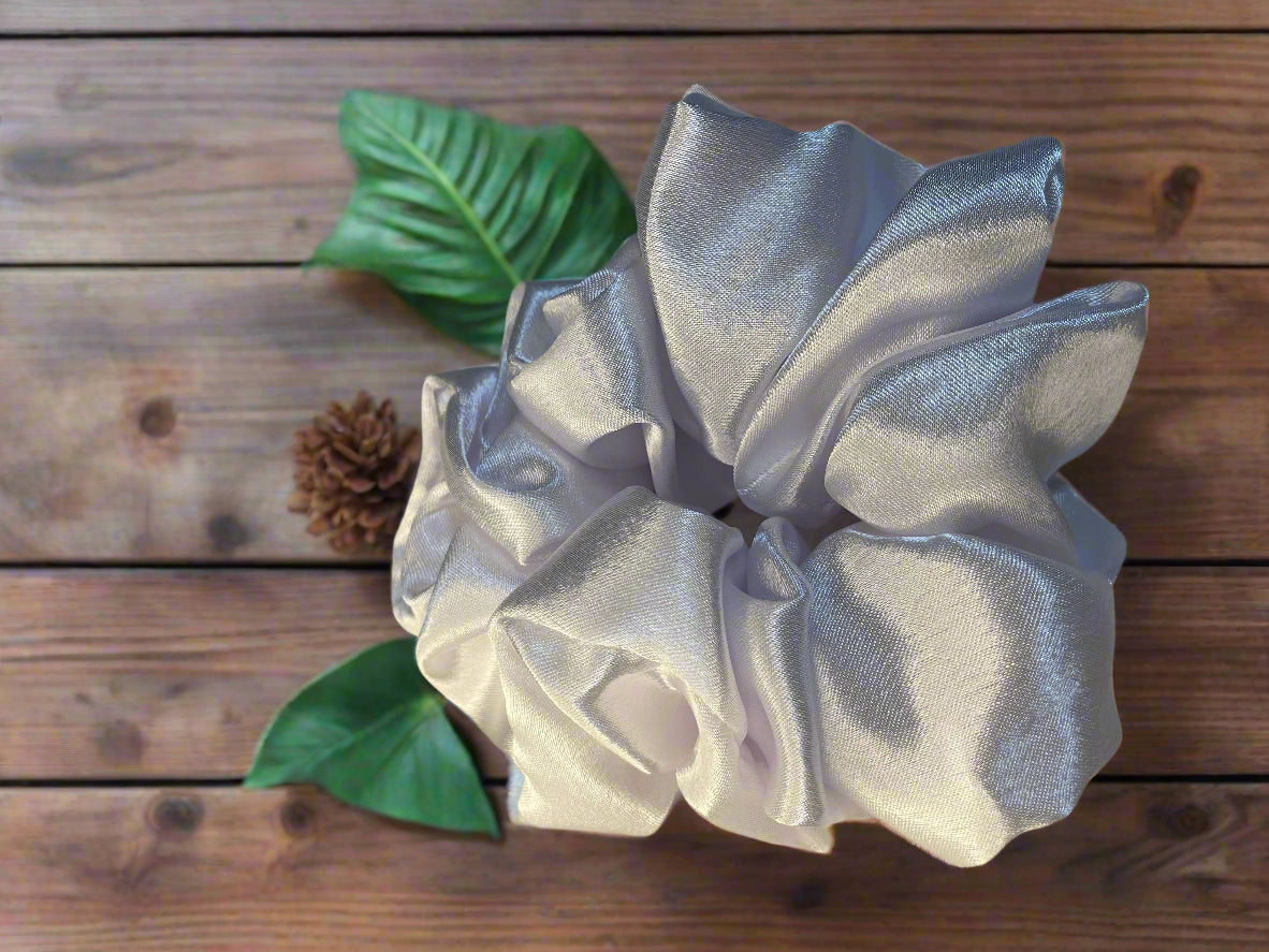 Large silk hair ties - Scrunchies satin