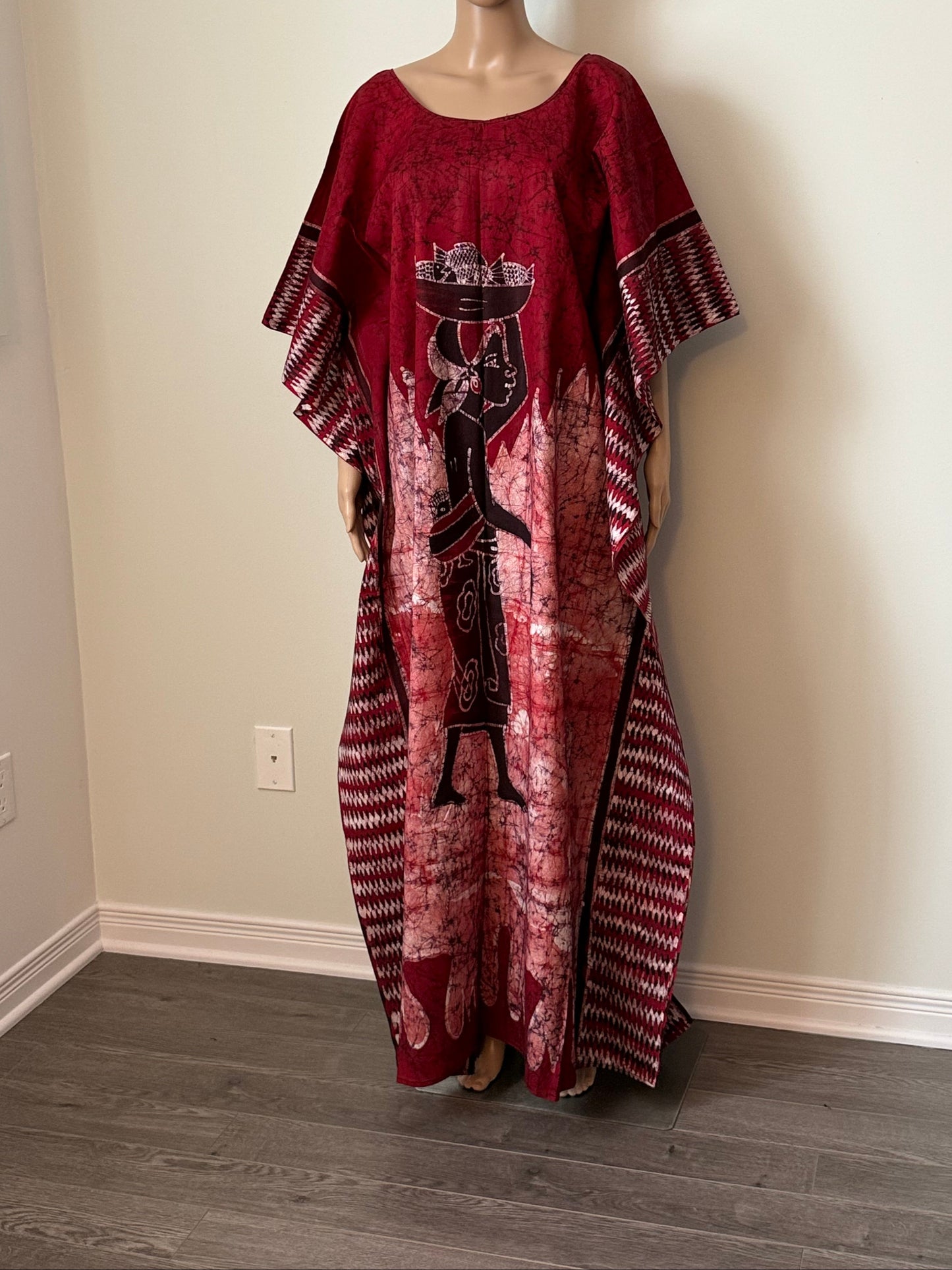 Boubou Batik  YEBI 100% cotton (Ankle length) - Large