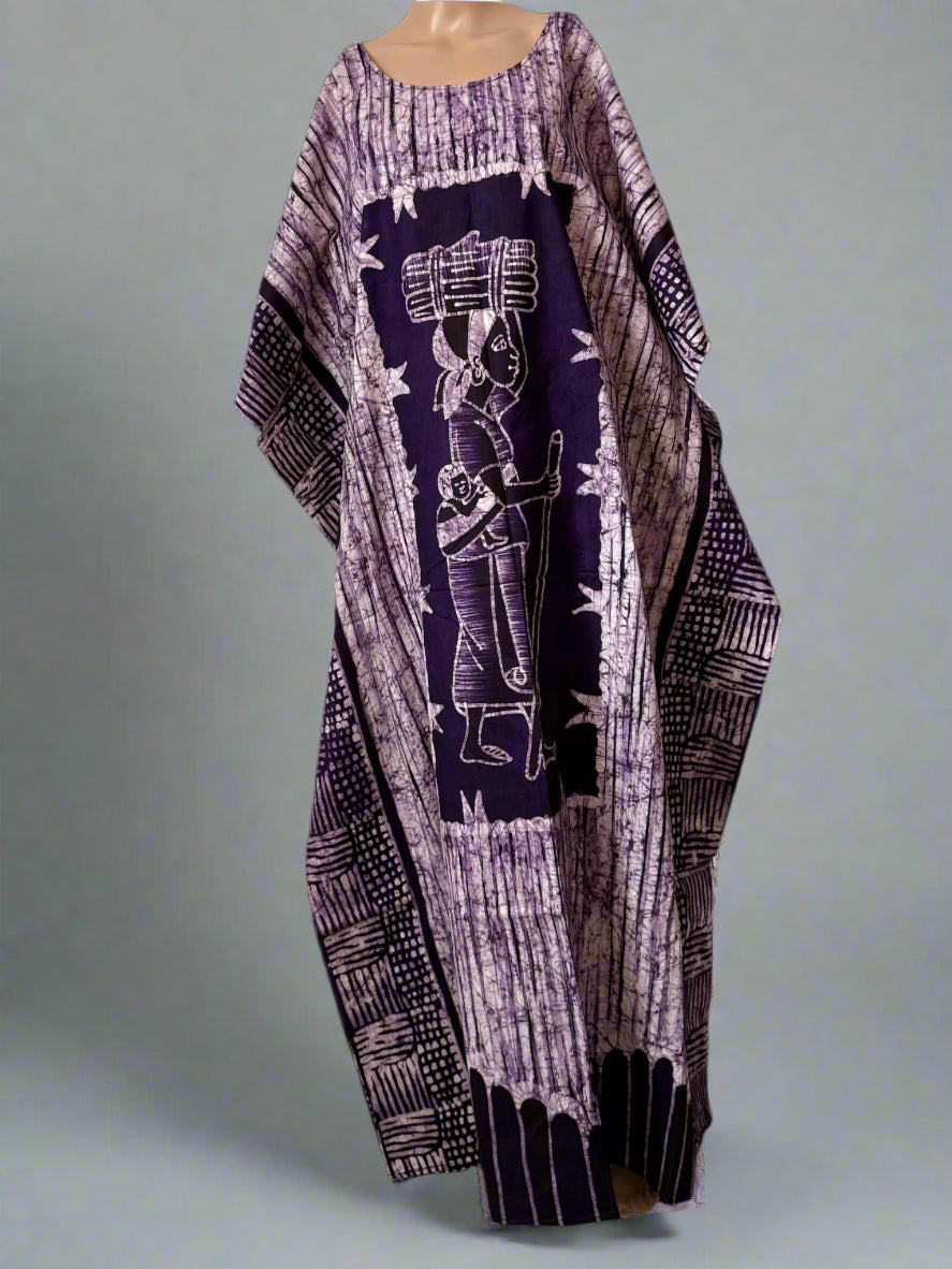 Boubou Batik  YEBI 100% cotton (Ankle length) - Large