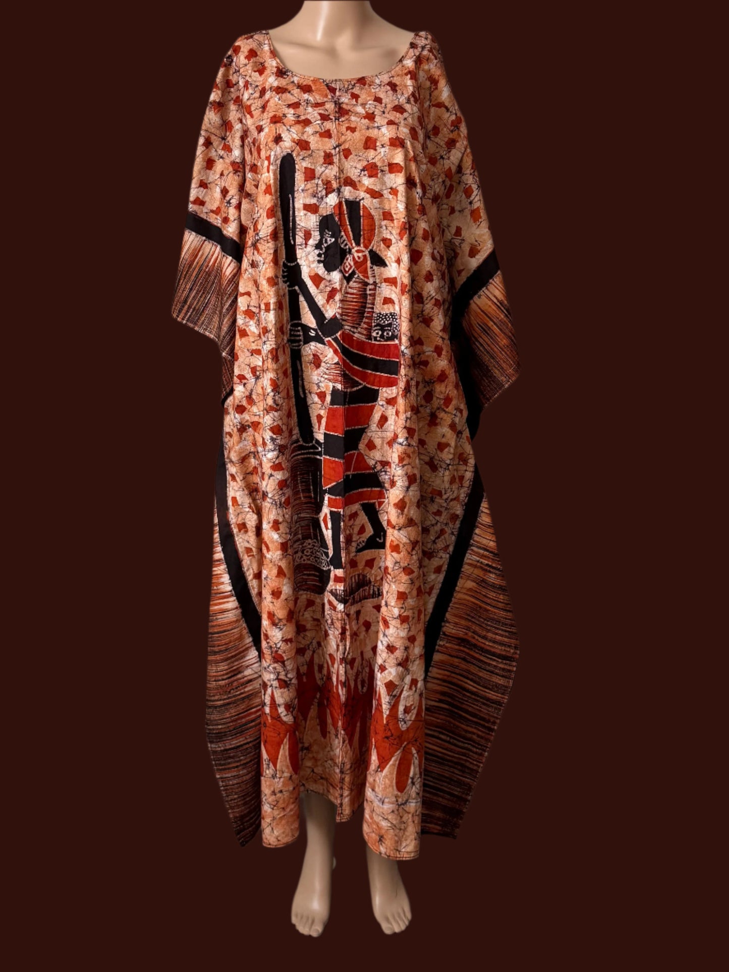 Boubou Batik DEWA 100% cotton (mid length) - Large