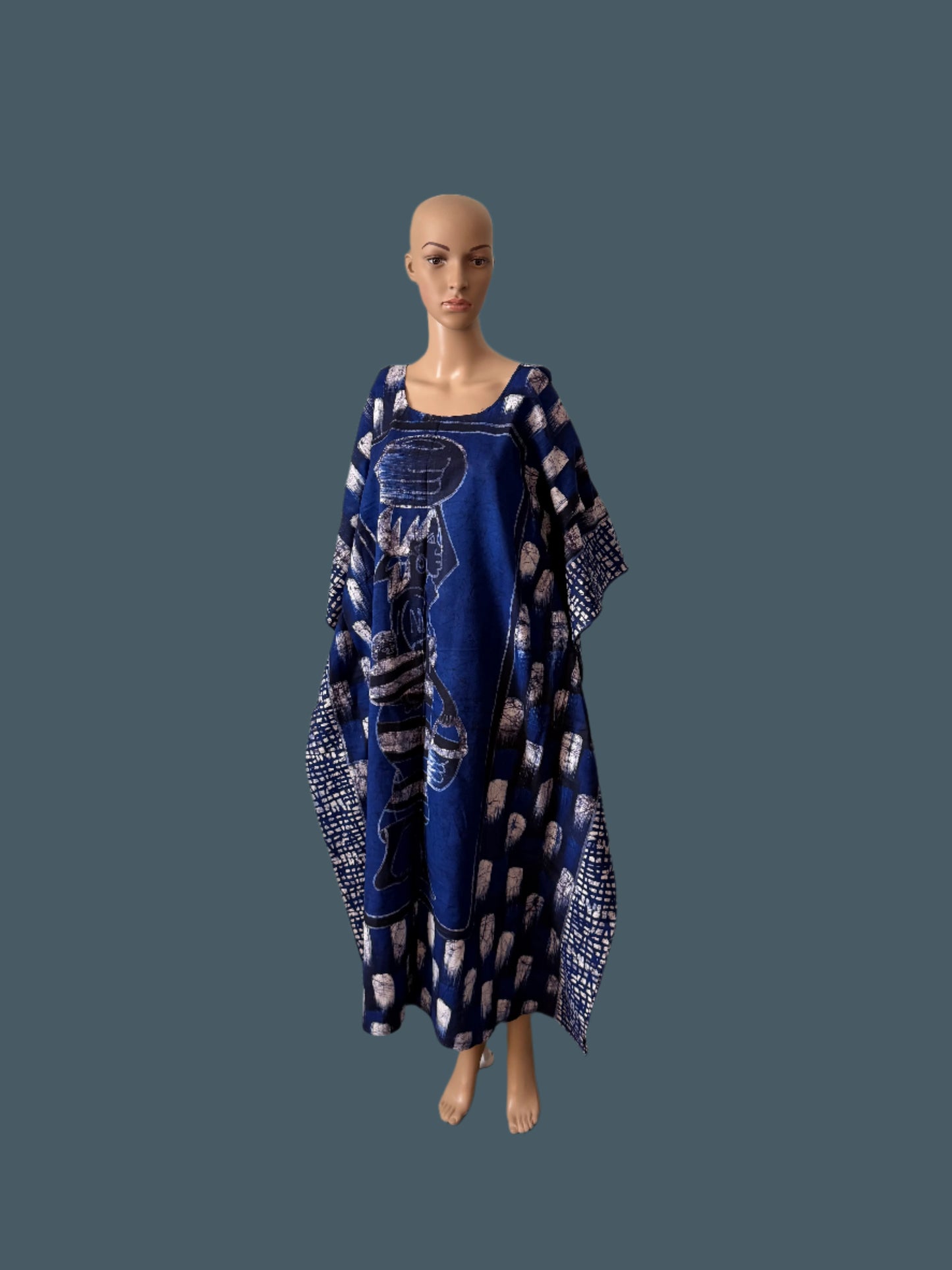 Boubou Batik DEWA 100% cotton (mid length) - Large
