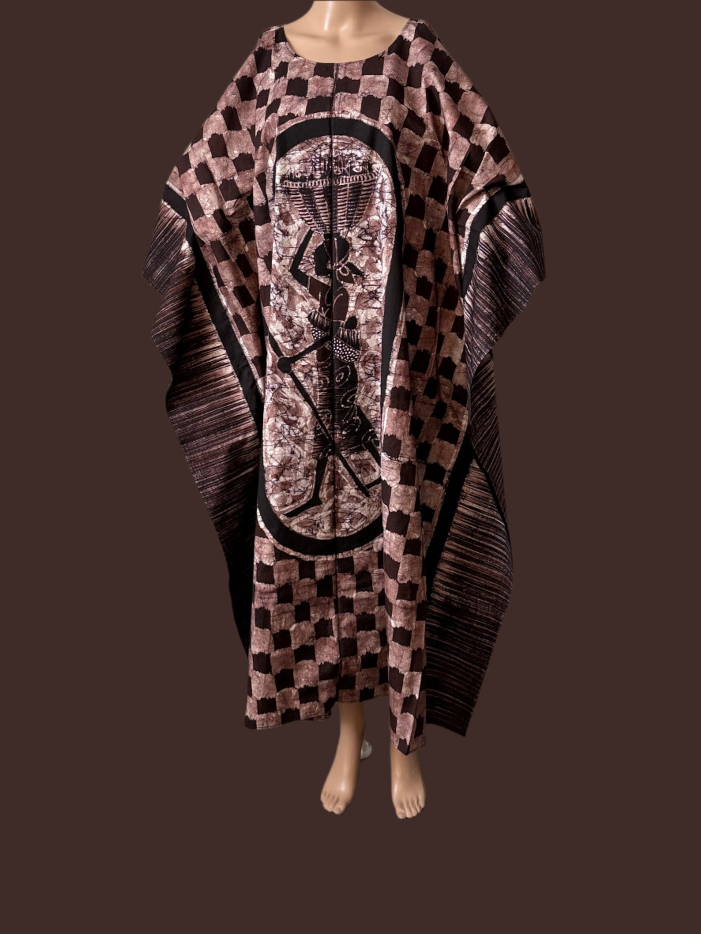 Boubou Batik DEWA 100% cotton (mid length) - Large