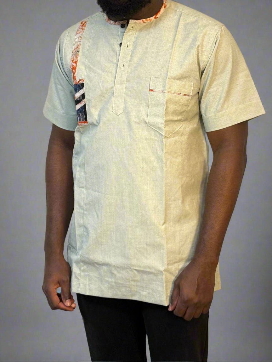 Men shirt - short sleeves - M