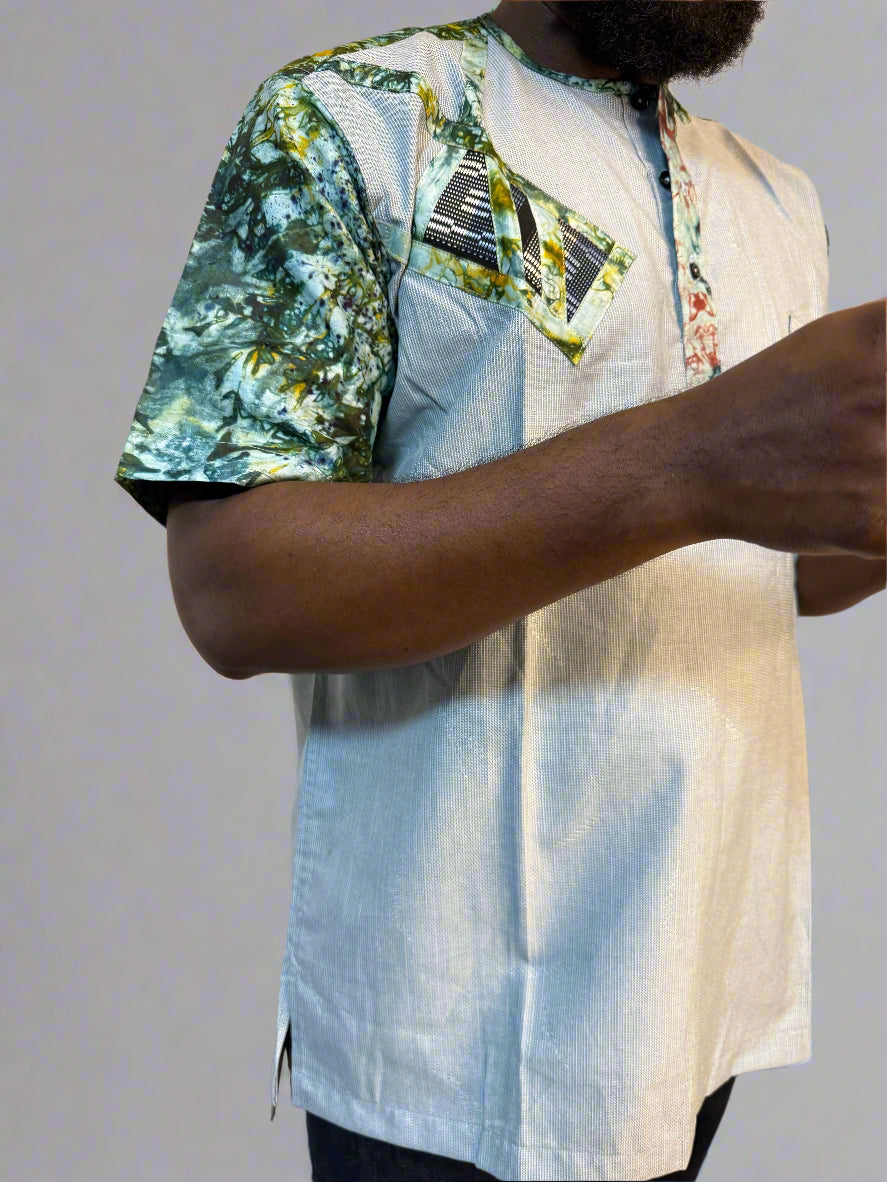 Men shirt - short sleeves - M