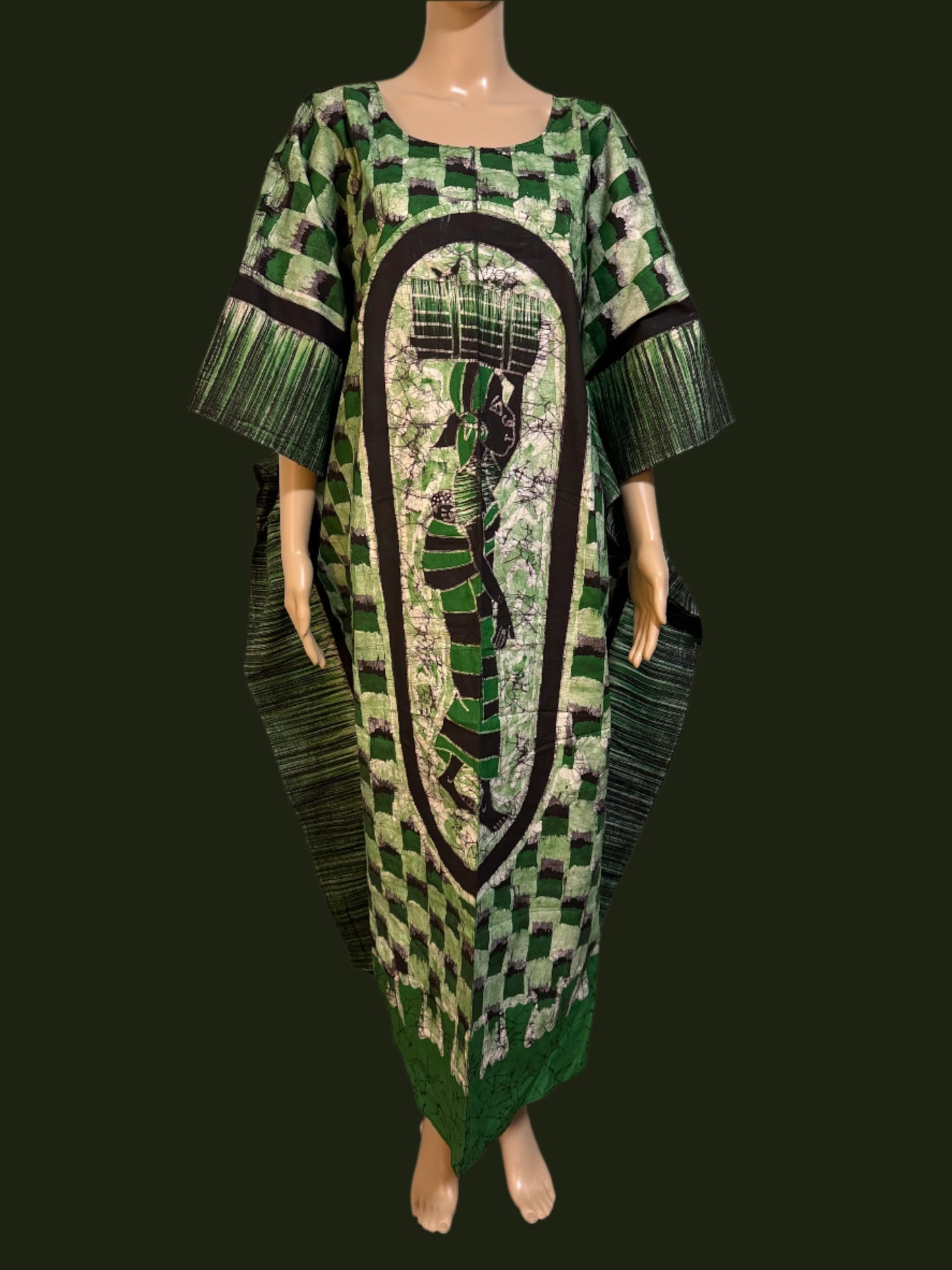 Boubou Batik DEWA 100% cotton (mid length) - Large
