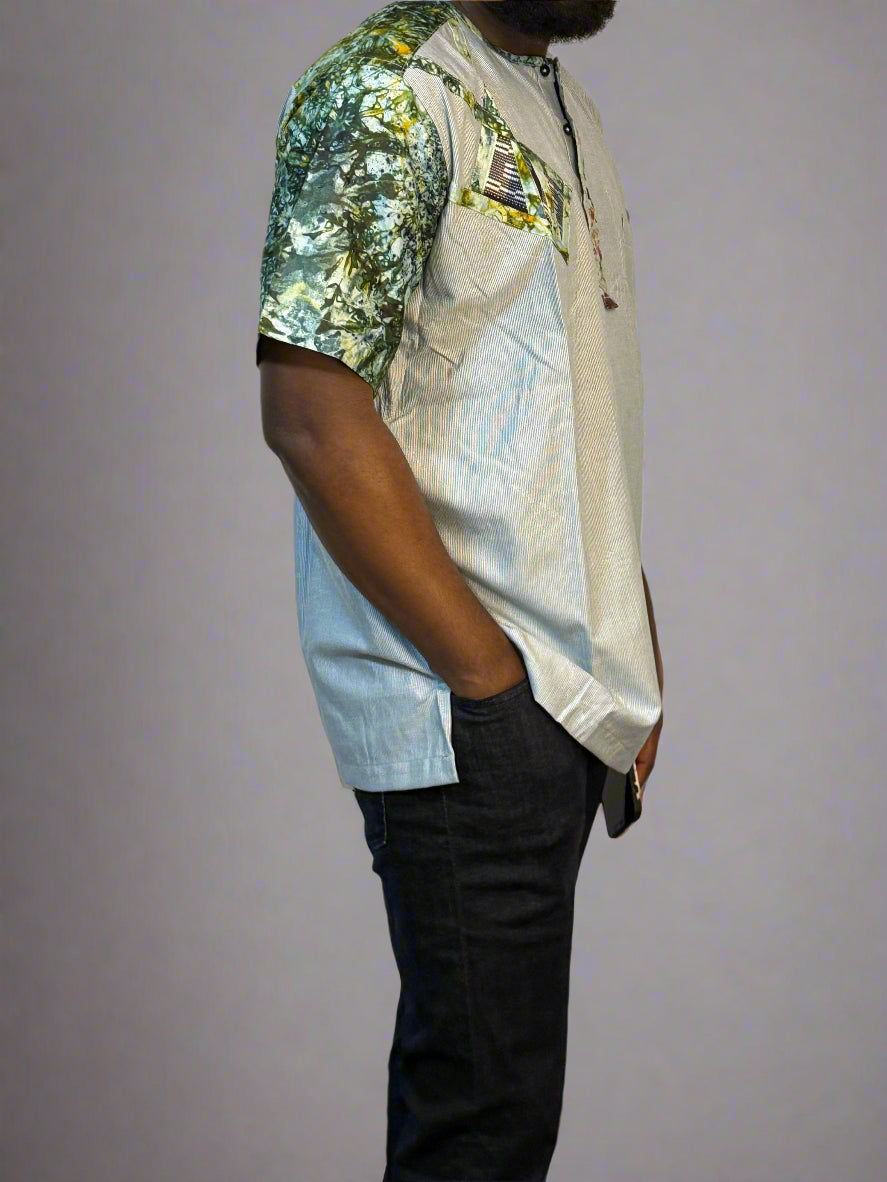Men shirt - short sleeves - M
