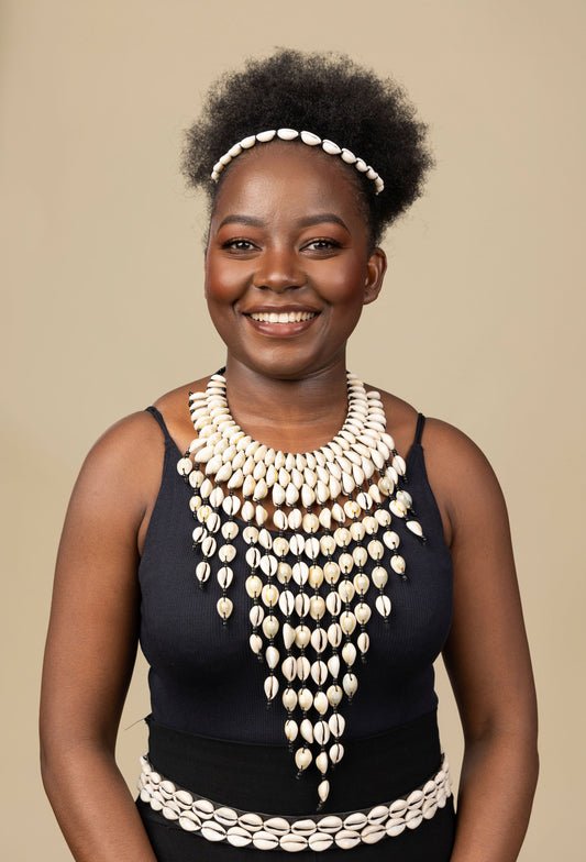 ROYAL CASCADE cowries Shell Necklace - Natural