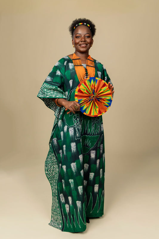 Boubou Batik AFRIKI 100% cotton (Ankle length) - Large