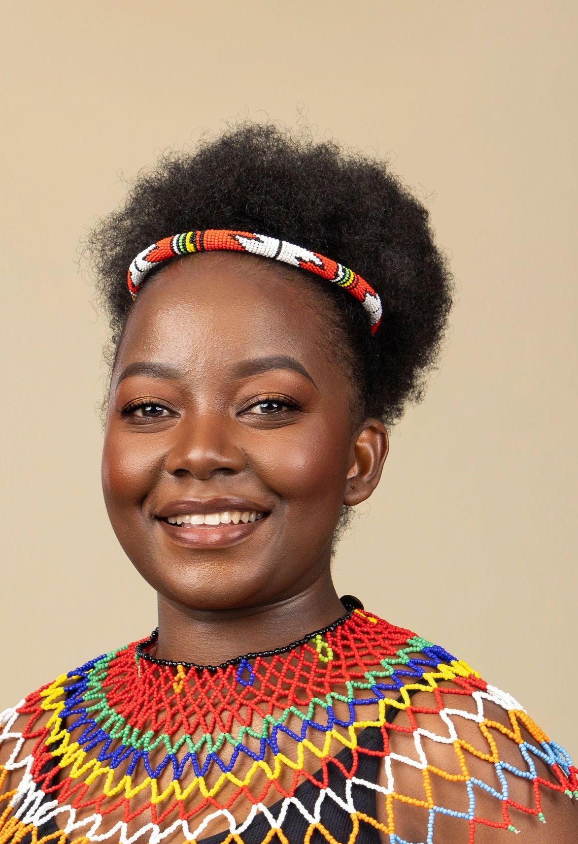 African Zulu Style choker necklace