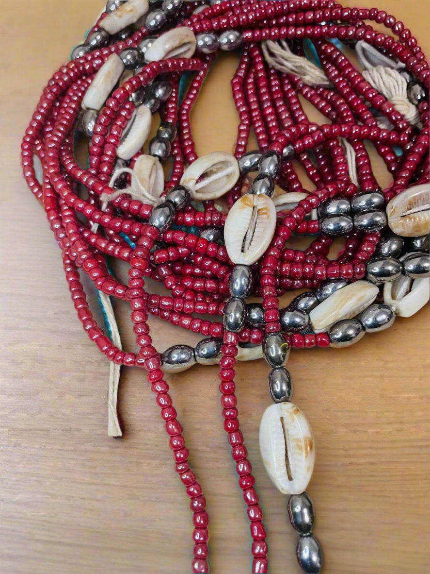 Baya waistbeads - cowries and bead