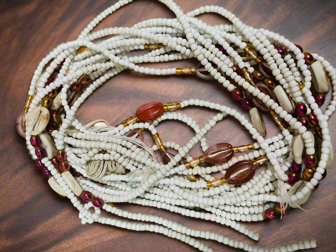 Baya waistbeads - cowries and bead