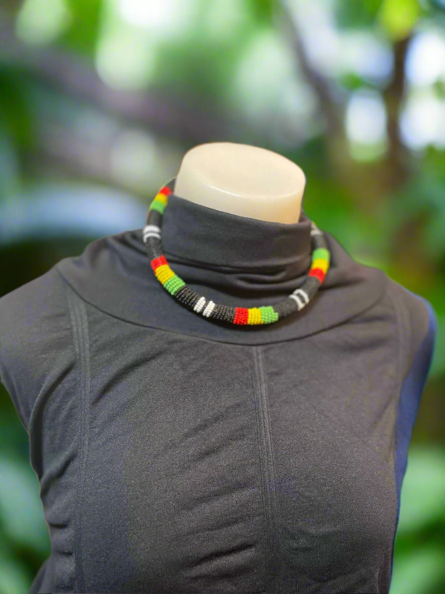 African Zulu Style choker necklace