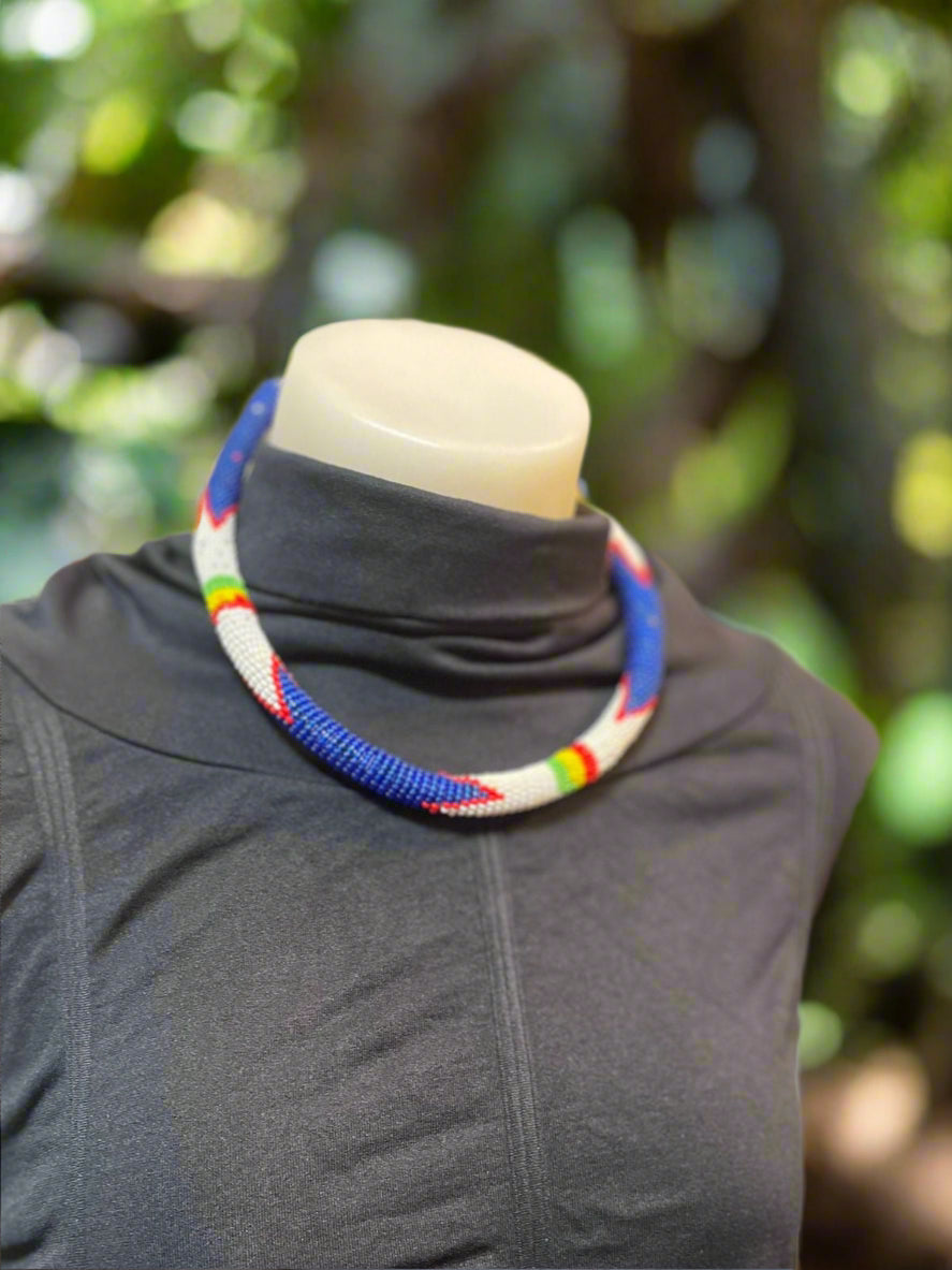 African Zulu Style choker necklace