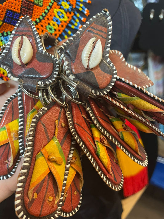 Keychain - porte clé  afrik - sandal cuir leather