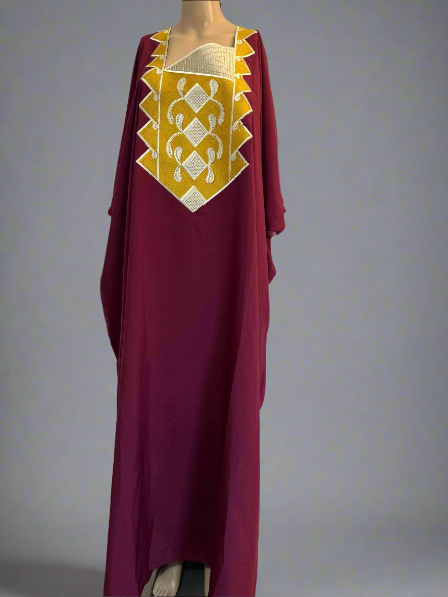 Mary Jade Boutique FADI Long Shiffon Boubou One size