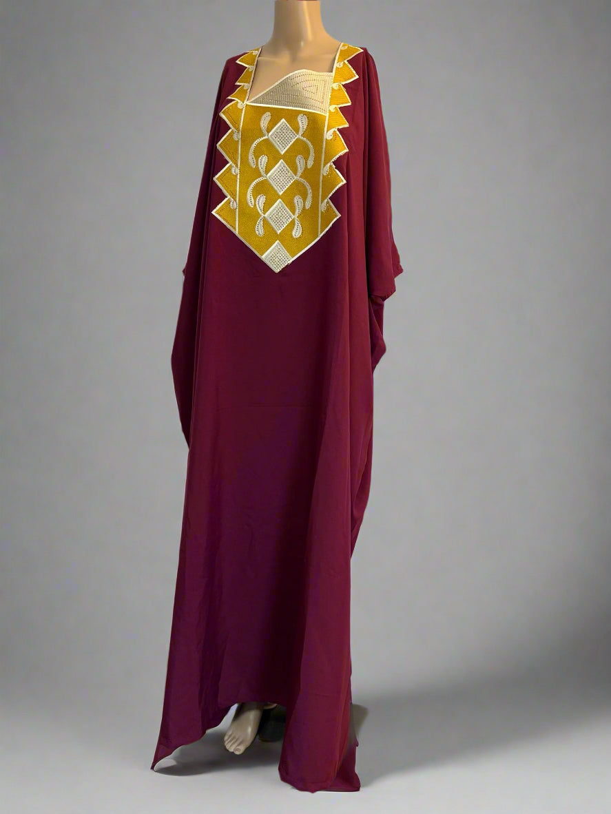 Mary Jade Boutique FADI Long Shiffon Boubou One size