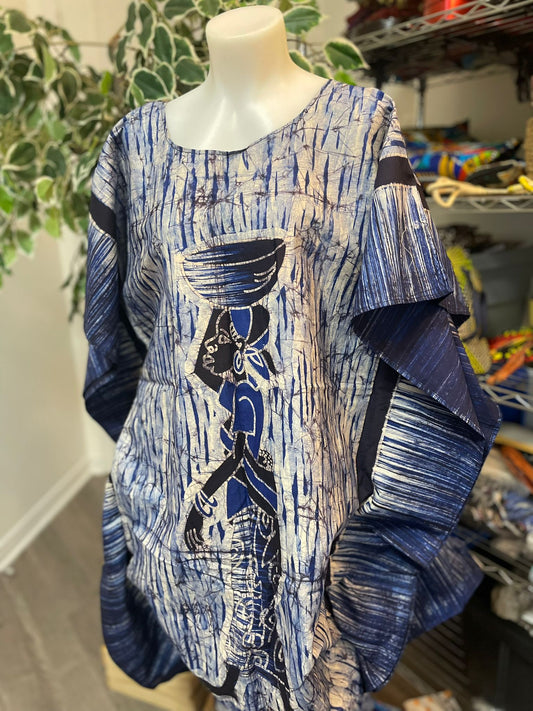 Boubou Batik 100% cotton (under knee length)