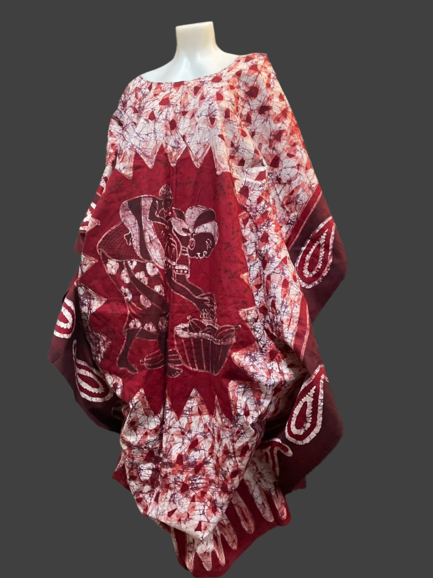 Boubou Batik GRACE 100% cotton (Ankle length) - Large