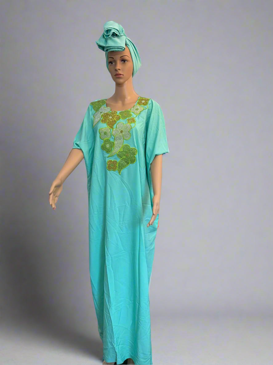 Mary Jade Boutique FADI Long Shiffon Boubou One size