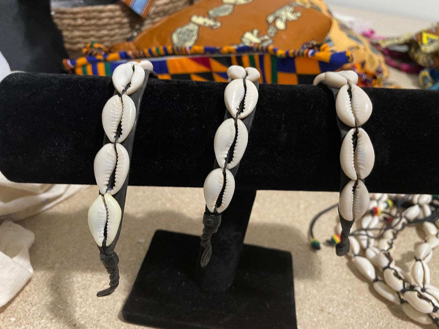 Cowries shell bracelet adjustable