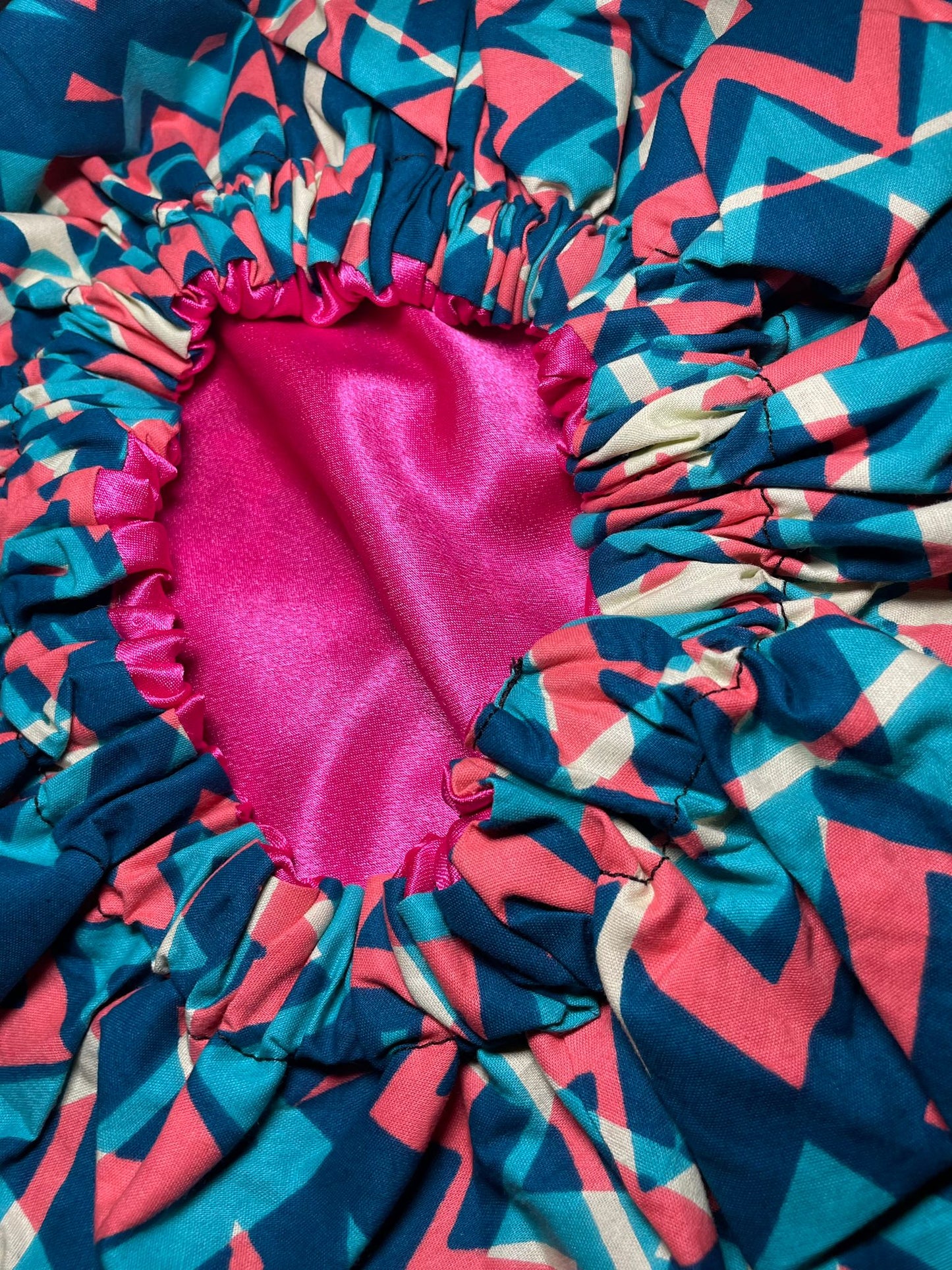Hair bonnet reversible Handcrafted