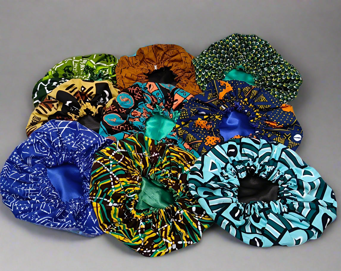 Hair bonnet reversible Handcrafted