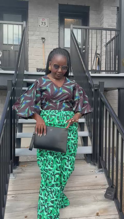 CP Ankara Pant & Top Set – Vibrant Two-Piece Outfit